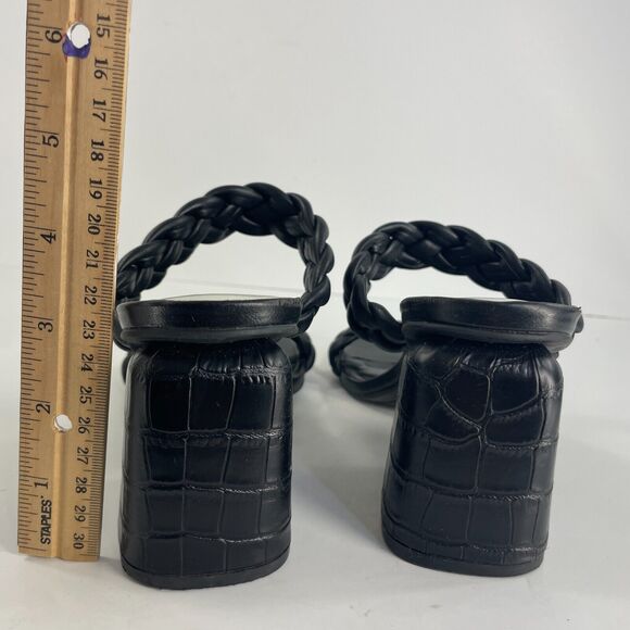 Dolce Vita Heels Womens Chunky Shoe Braided Slip on Slides Sz 7.5 - Picture 4 of 12